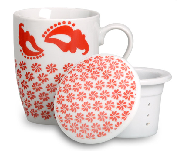 Κούπα τσαγιού με φίλτρο και καπάκι 300ml