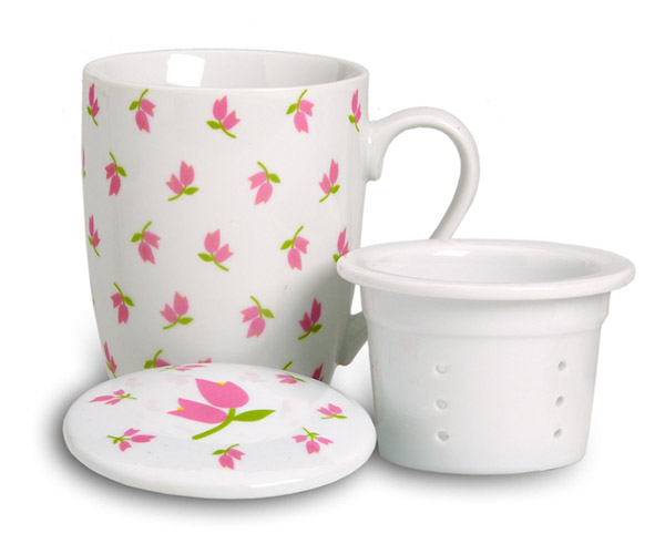 Κούπα τσαγιού με φίλτρο και καπάκι 300ml