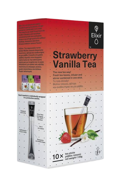 Strawberry Vanilla Tea 10 ράβδοι τσαγιού