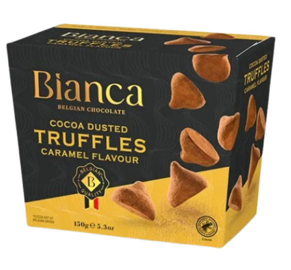Truffles Τρούφες Caramel Cocoa Bianca 150g