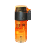 Αναπτήρας Jet Barrel Turbo Αντιανεμικός Με Ασφάλεια Επαναγεμιζόμενος Διάφανος