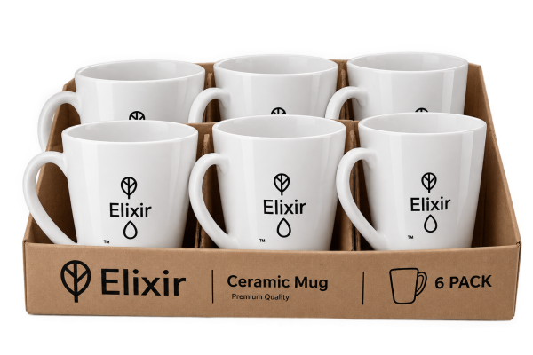 Elixir Porcelain Mug 320ml 6-Pack